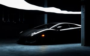 Black Lamborghini Car 4k Wallpaper