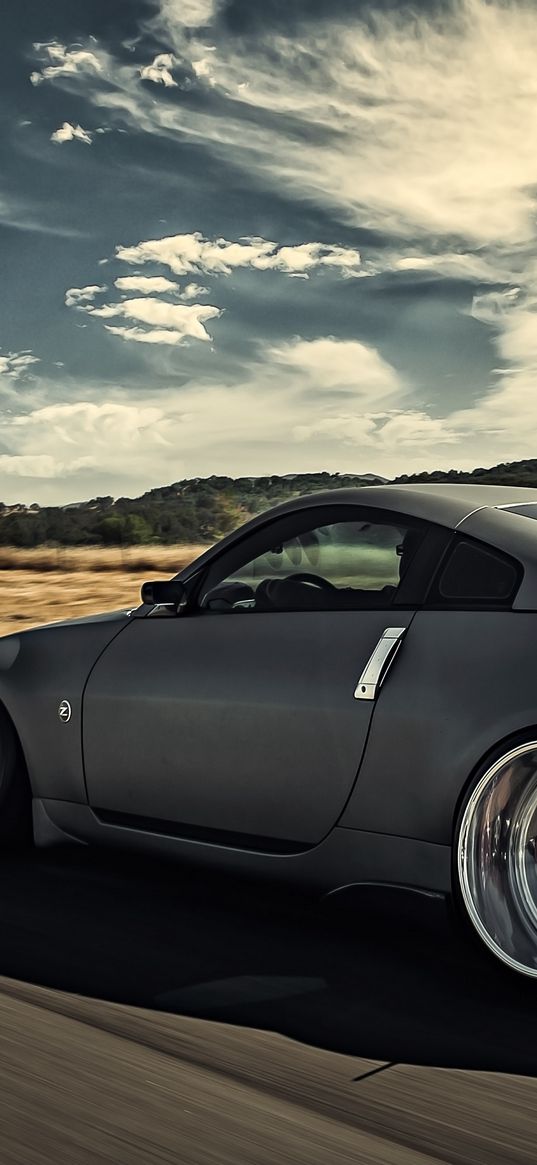 nissan, 350z, stance, movement, speed, side view