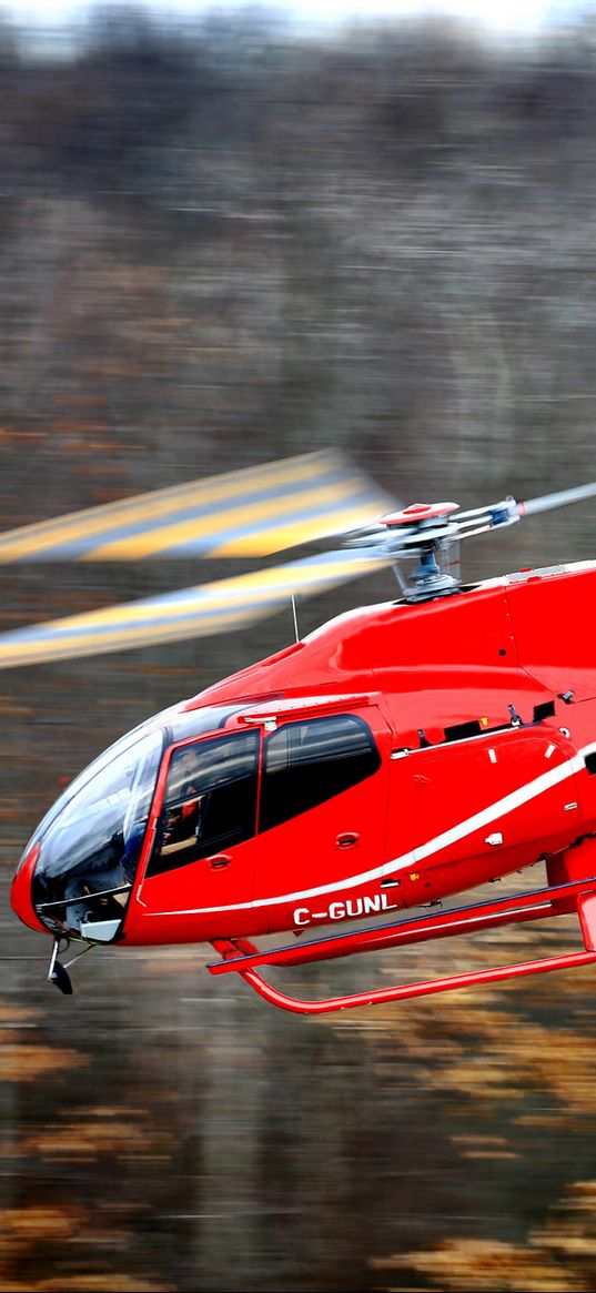 helicopter, eurocopter, ec 130, single-engine, airbus helicopters, flying, blur