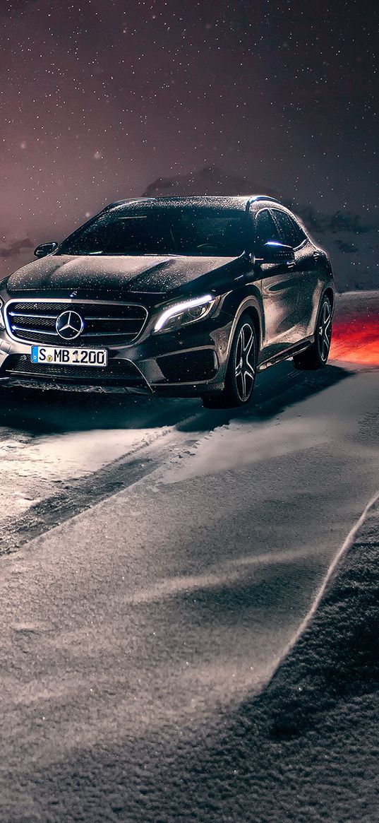 mercedes-benz, gla, crossover, winter, snow, concept