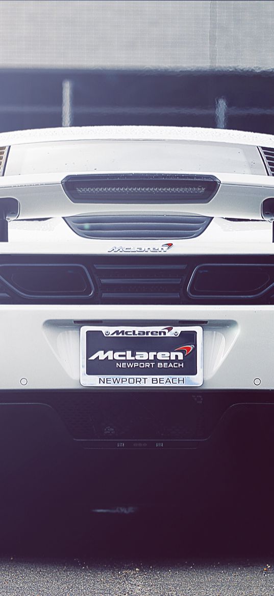 mclaren, mp4-12c, supercar, rear view