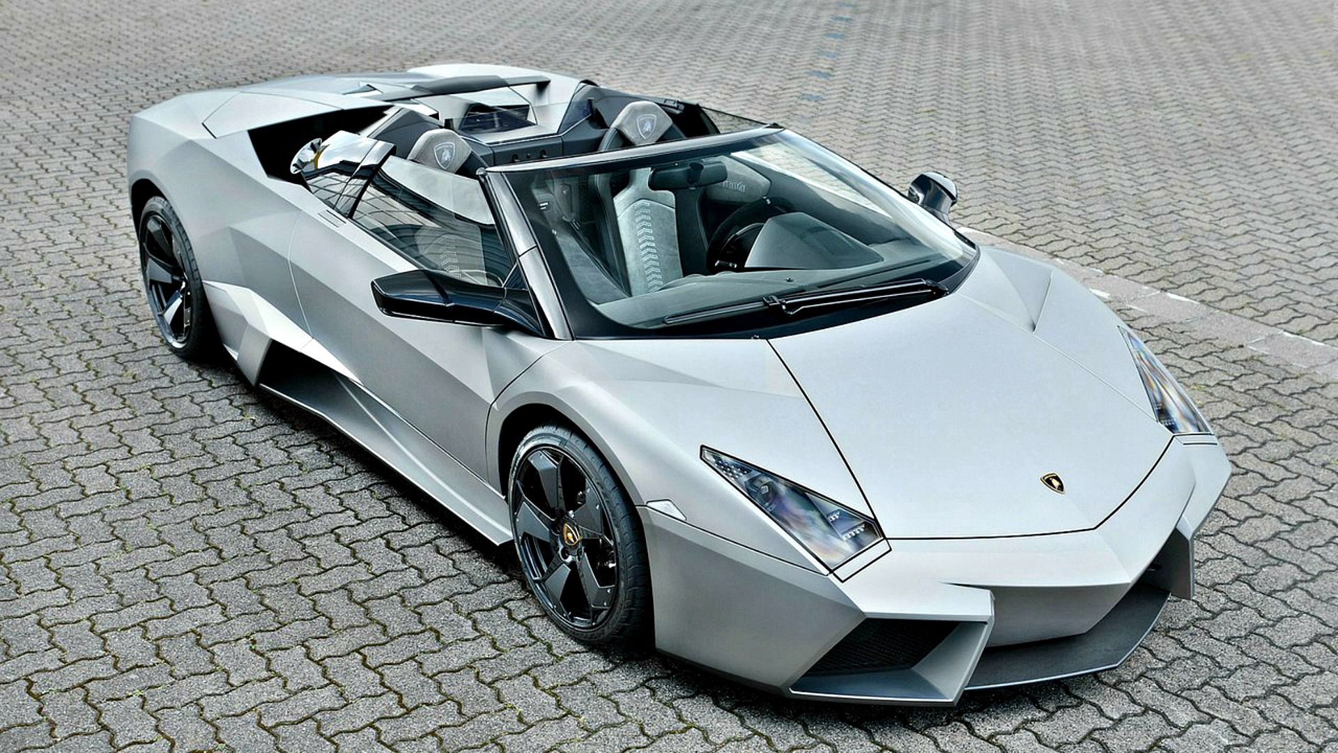 lamborghini, reventon, roadster, side view