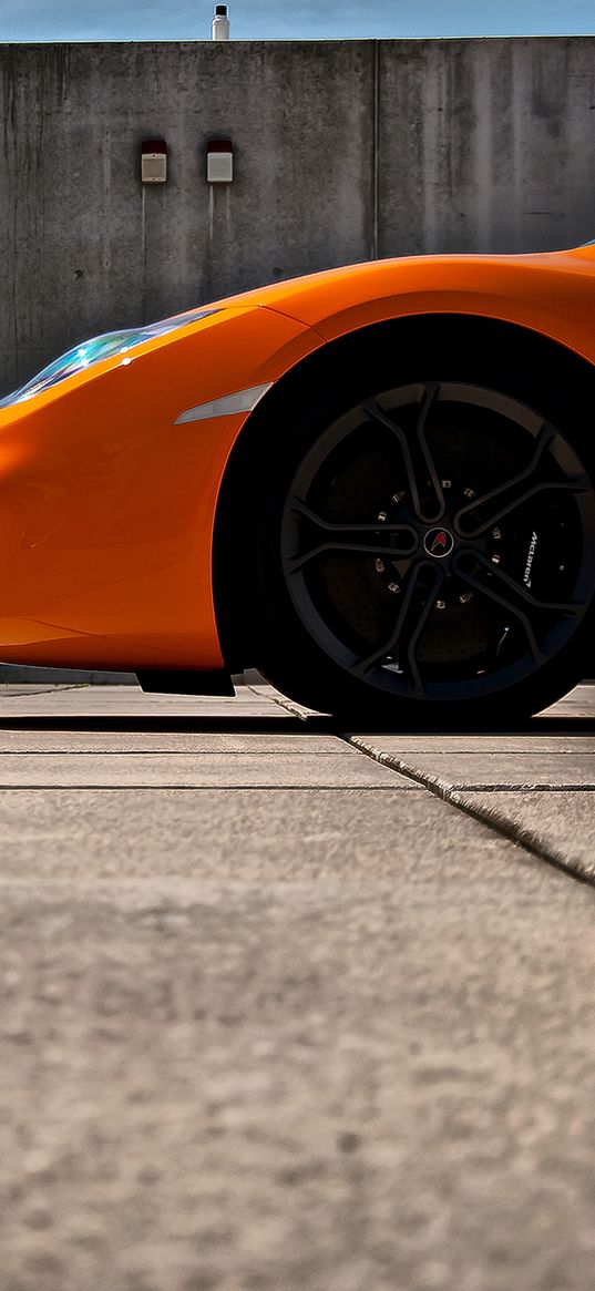 mclaren, mp4, 12c, orange, wheel