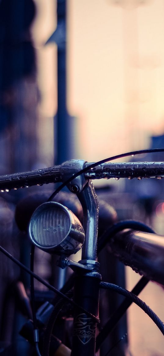 bicycle, wheel, drops, blur