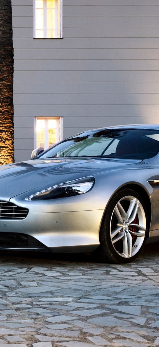 aston martin db9, aston martin, silver