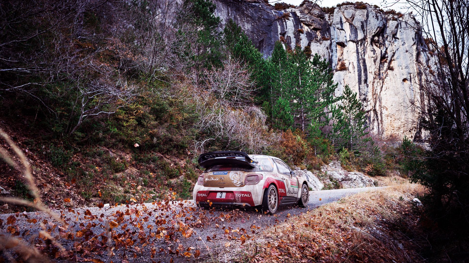 citroen, ds3, rally, fall