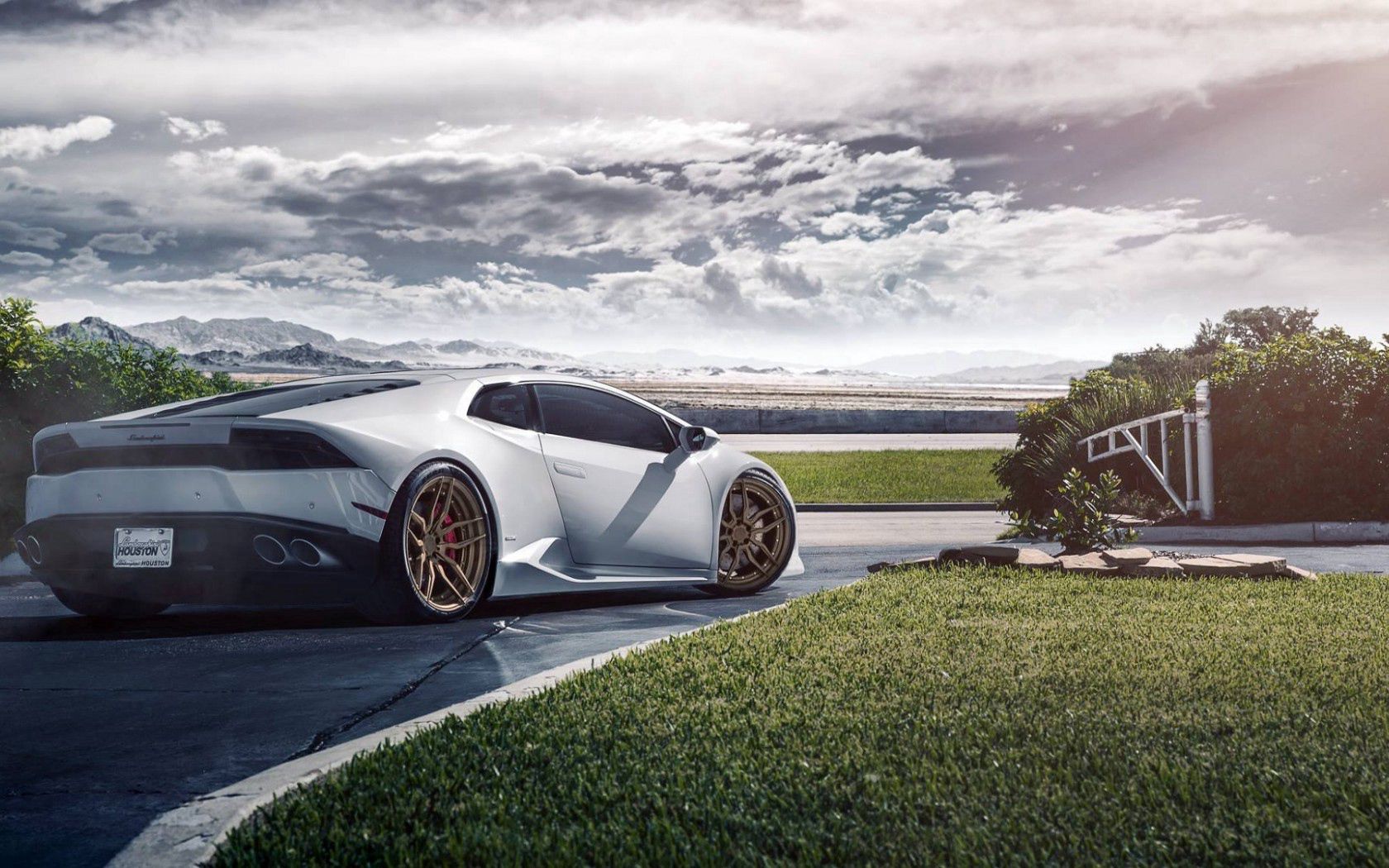 lamborghini, huracan, lp640-4, white, side view