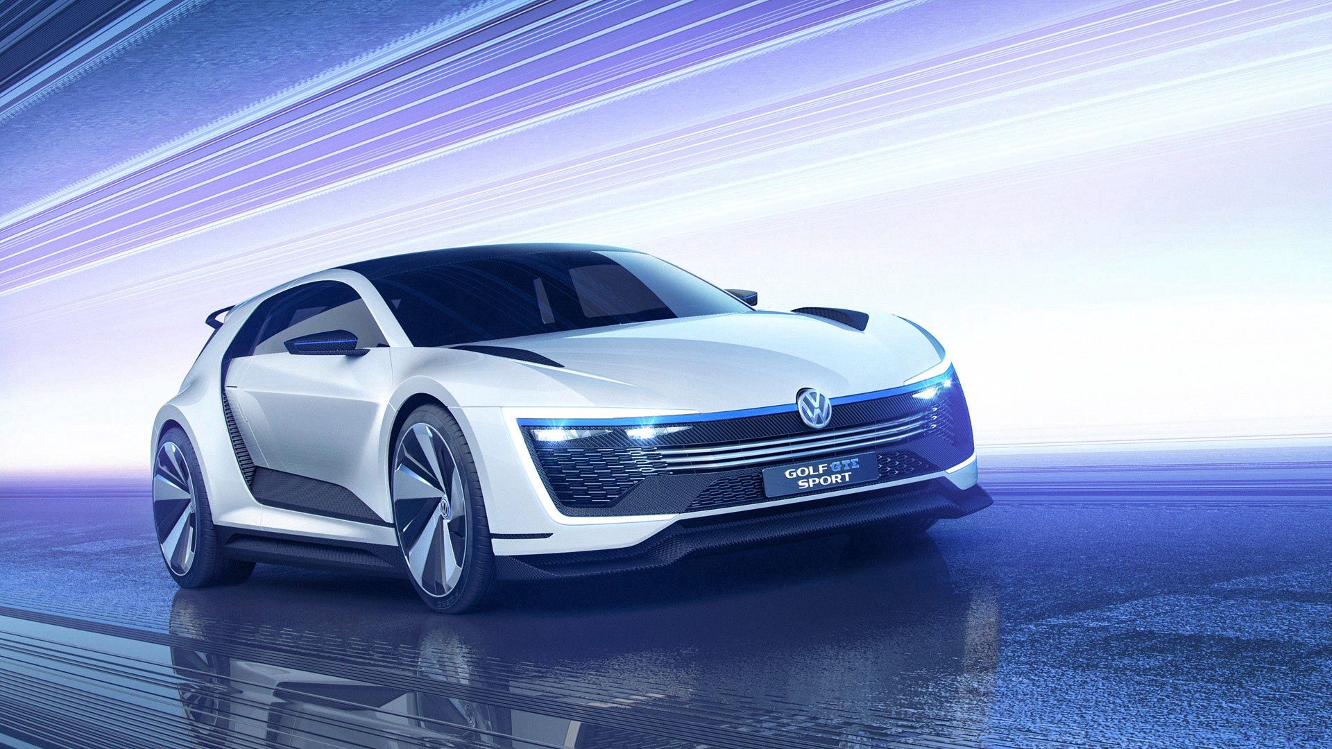 volkswagen golf, volkswagen, gte, sports car, concept