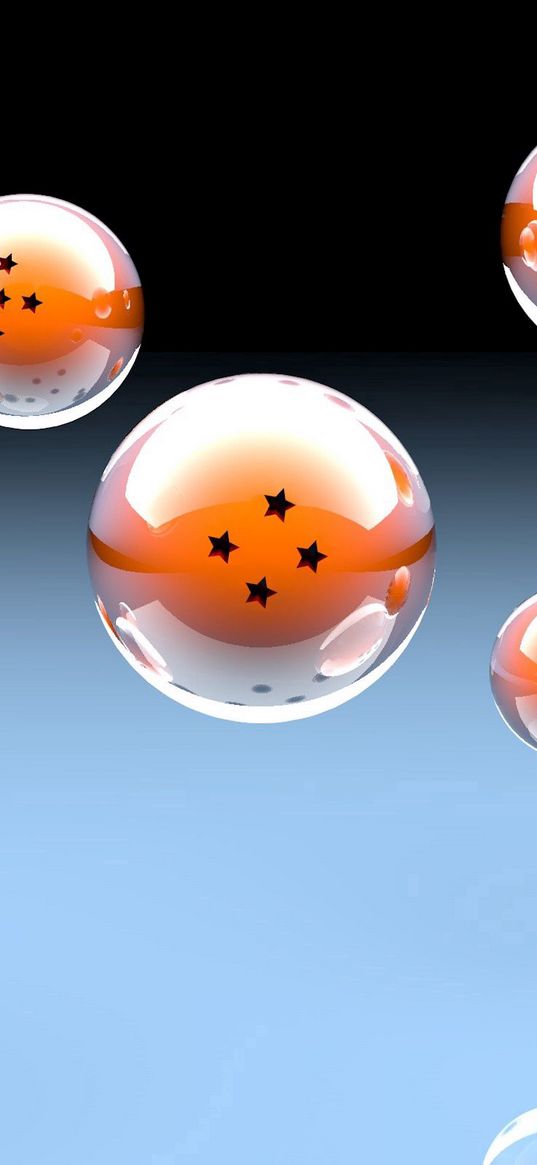 dragon ball z, dragon ball, balls, 3d, stars