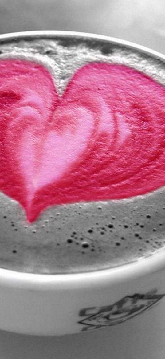 coffee, cup, heart, skin, drink