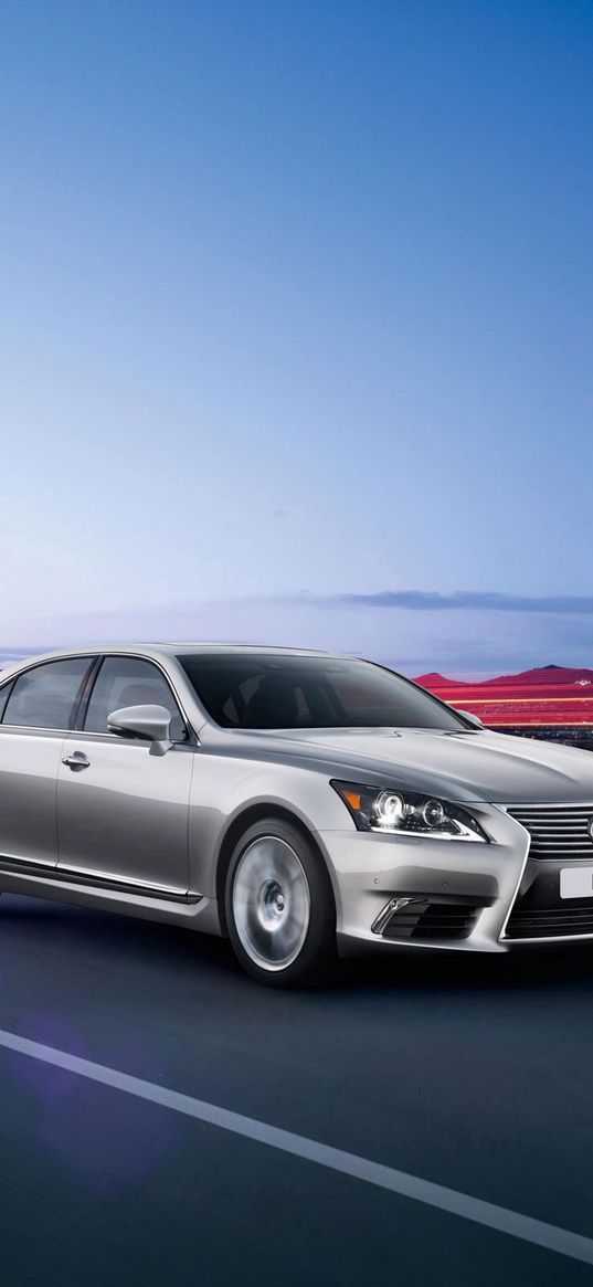 lexus, ls-eu, silver, movement, city