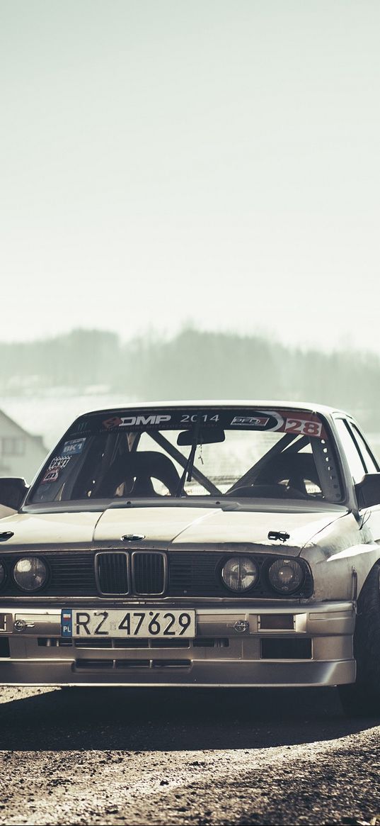 bmw, e30, drift, front view