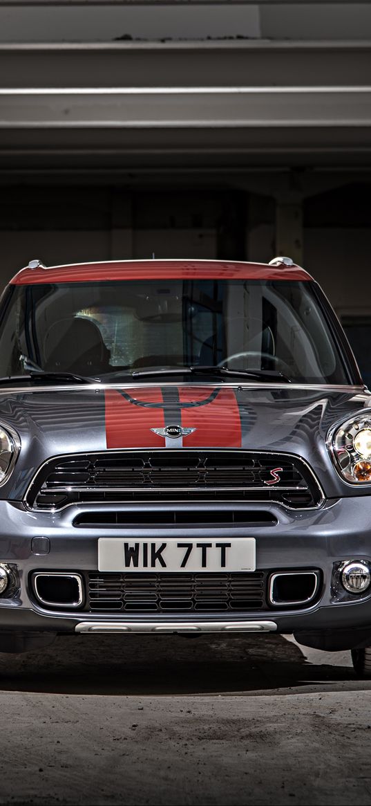 mini cooper, countryman, park lane, front view