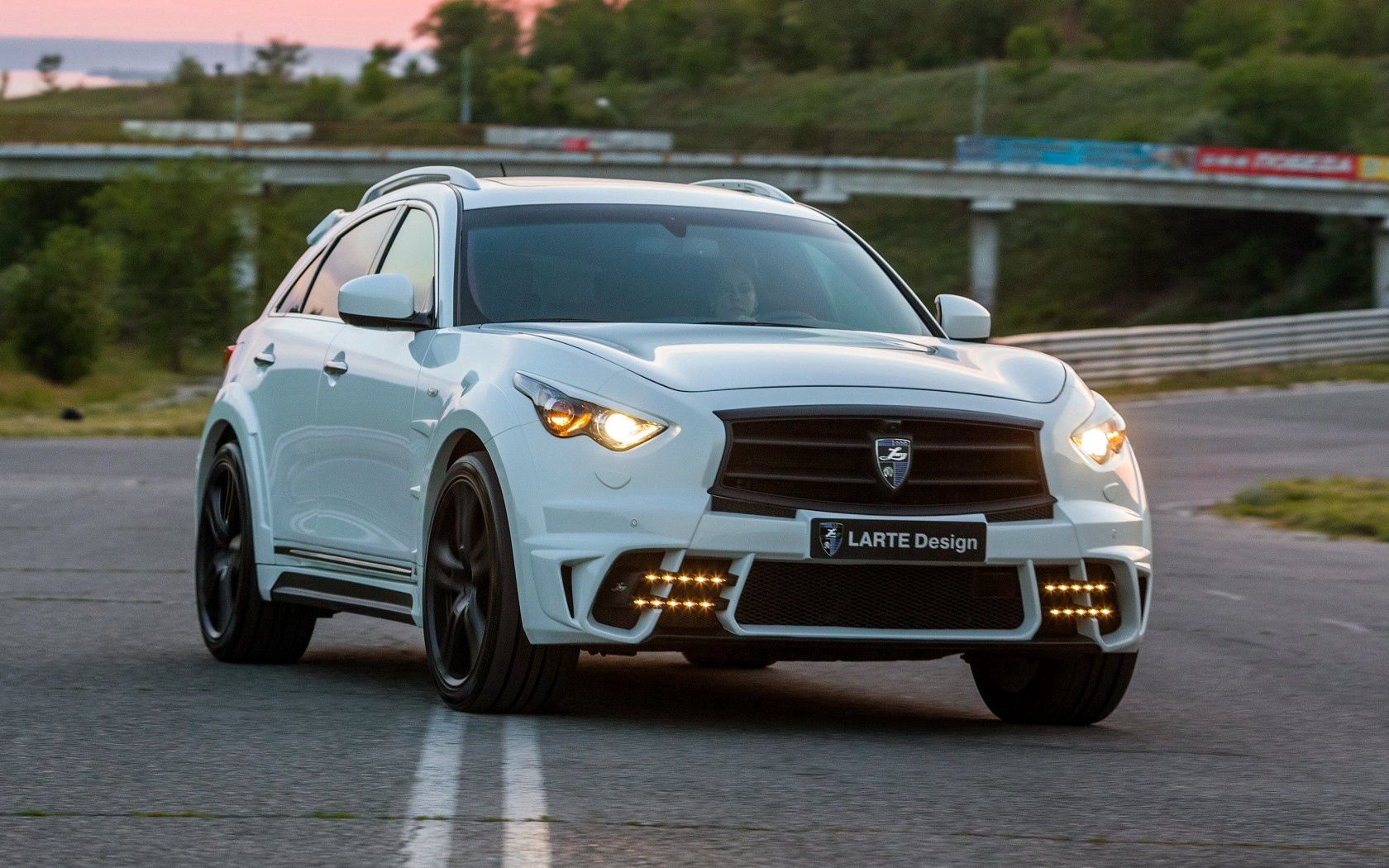 infiniti, qx70, white, front view