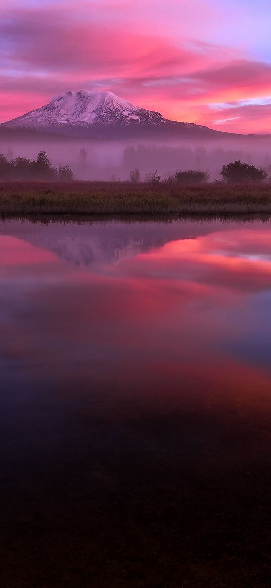 usa, washington, volcano, adams