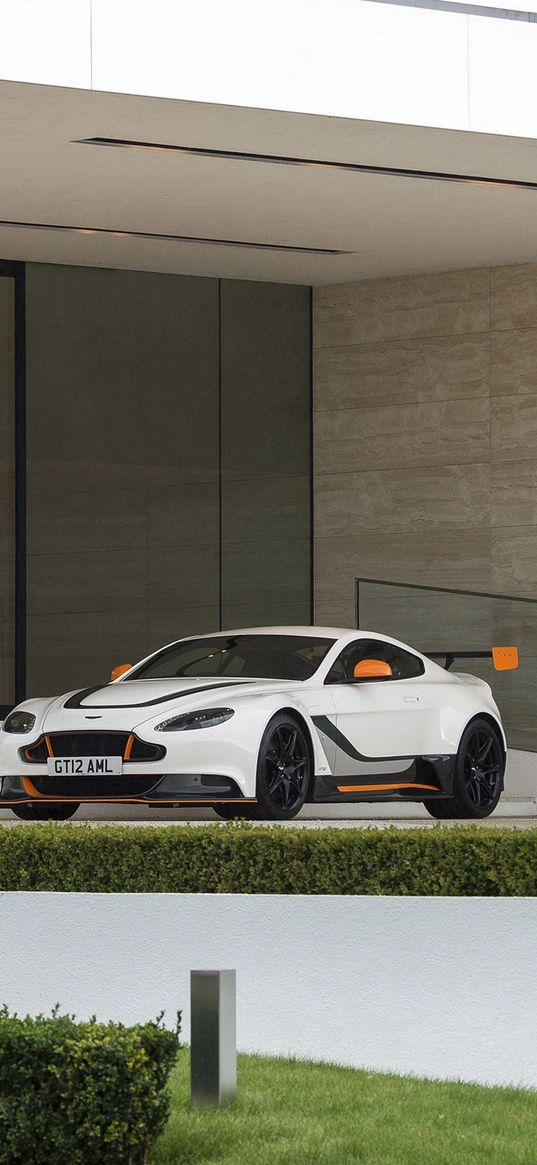 aston martin, v12, vantage, white