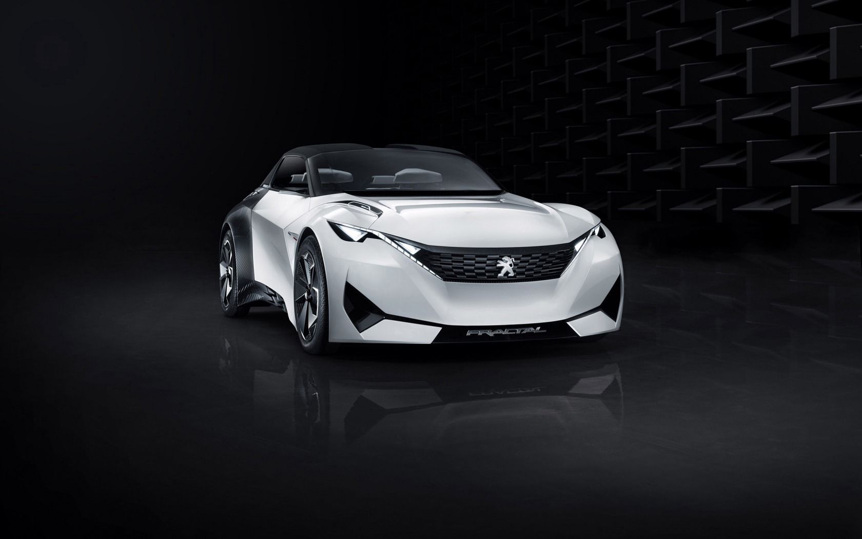 peugeot, fractal, concept, front view