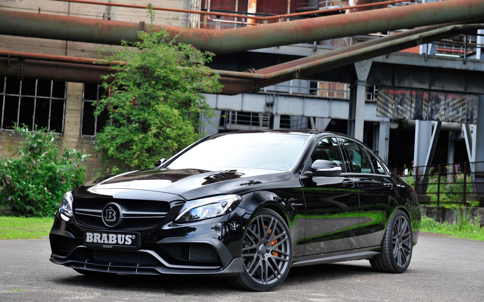 brabus, mercedes, amg, black, side view