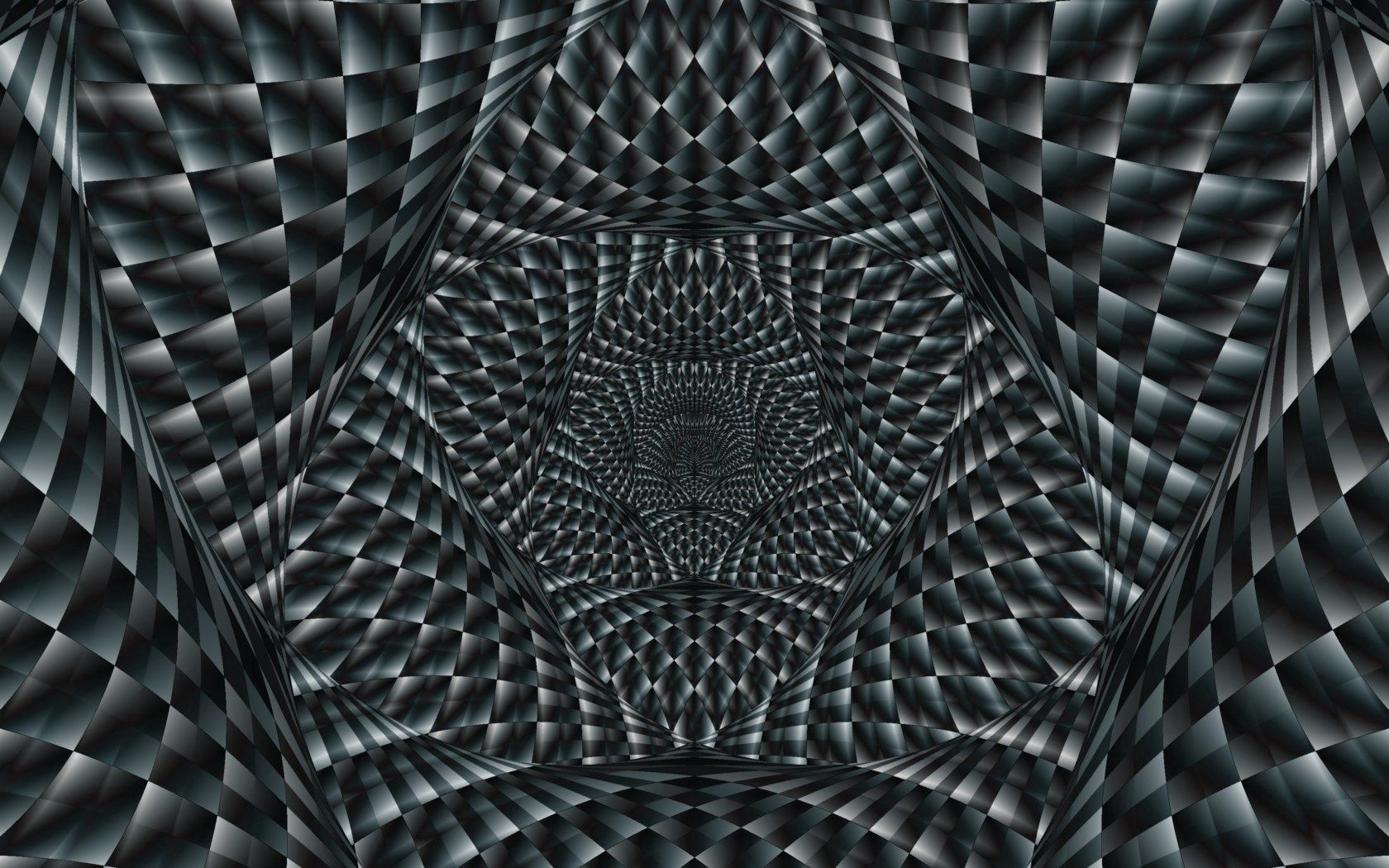 abstraction, optical illusion, black, white, pattern