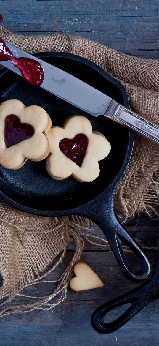 biscuits, jam, pastries