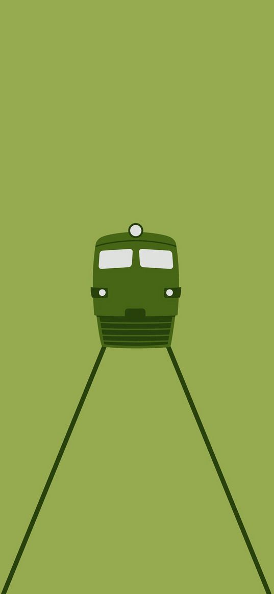 locomotive, train, minimalism