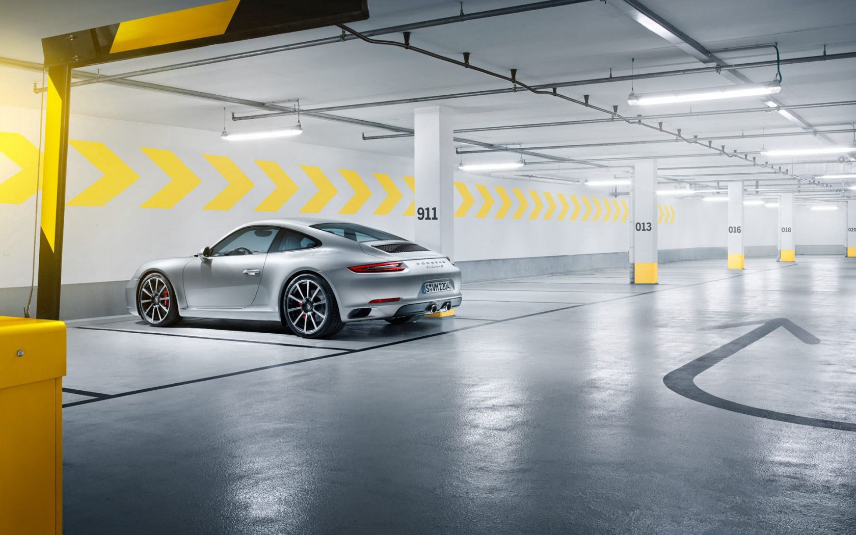 porsche, 911, carrera s, silver, side view