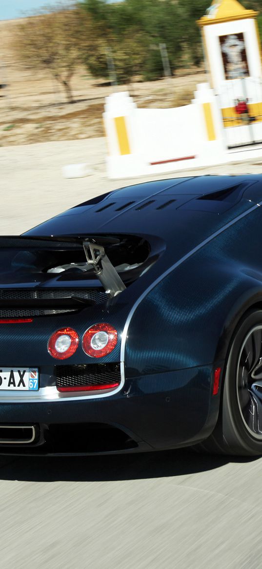 bugatti, bugatti veyron, rear view