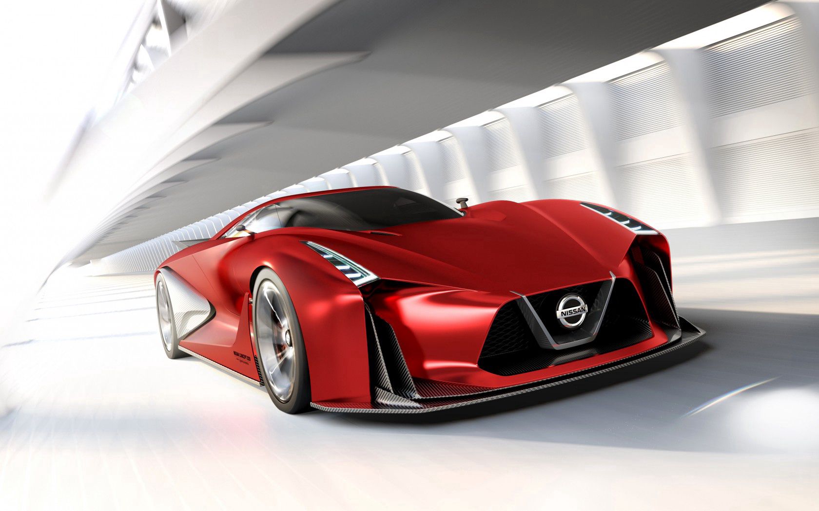 nissan, gran turismo, side view, red