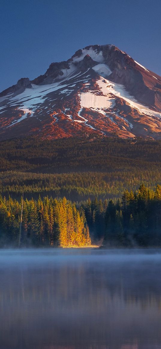 usa, oregon, mount hood, trillium, mountains