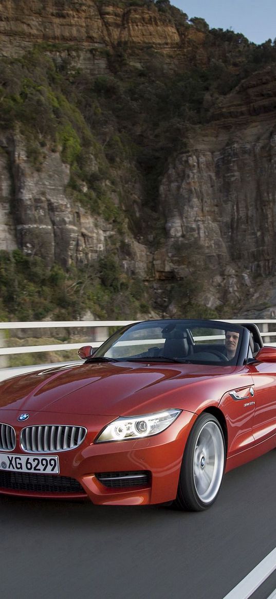 bmw, z4, convertible, turn