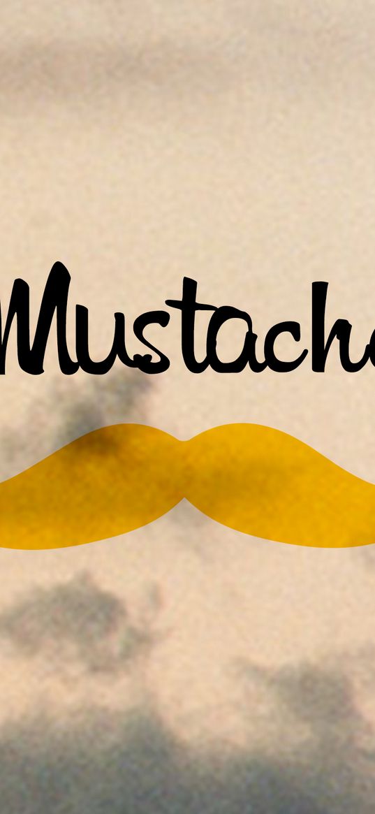 mustache, minimalism, inscription