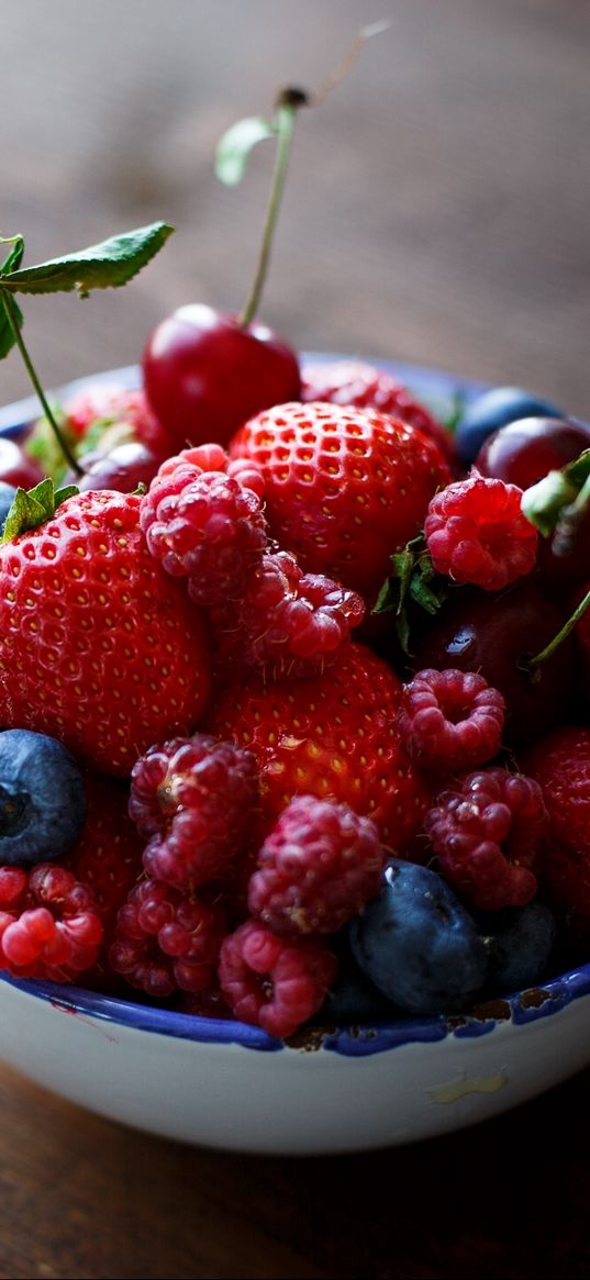 berries, raspberry, saucer