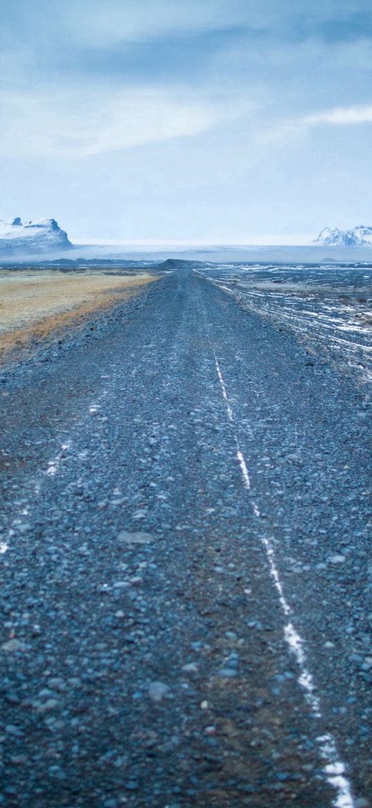 road, markings, distance