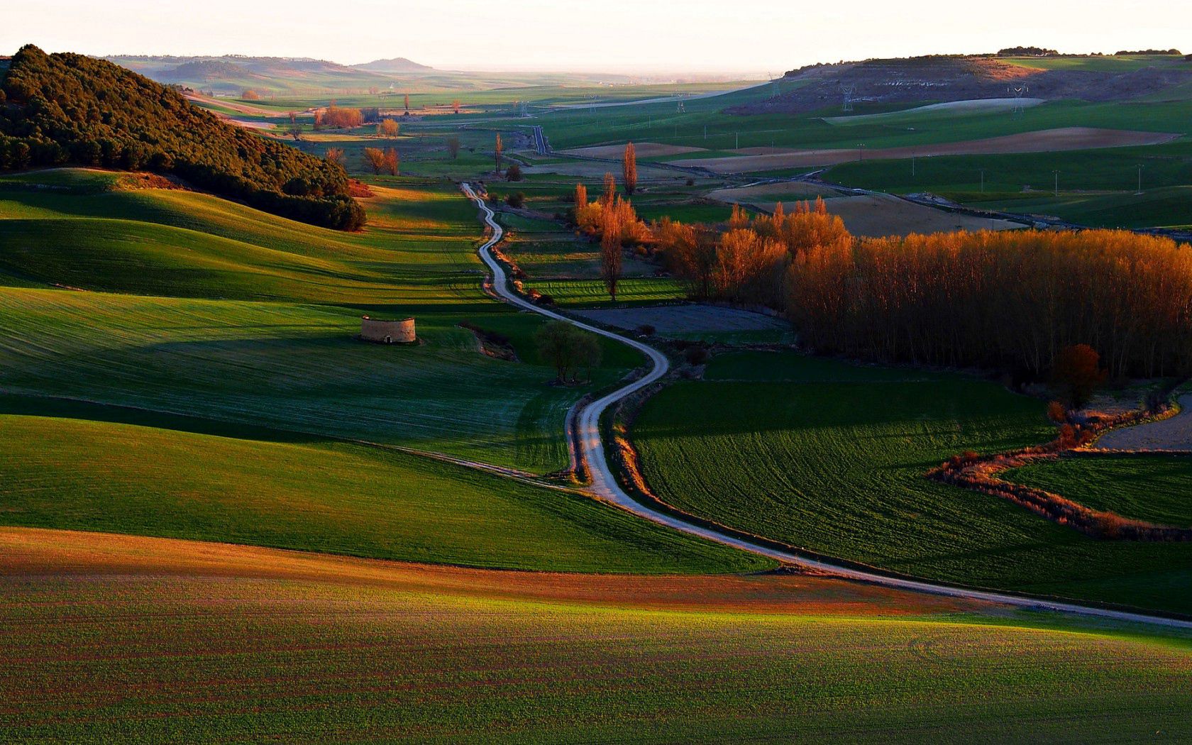 spain, valladolid, grass, hills, sky