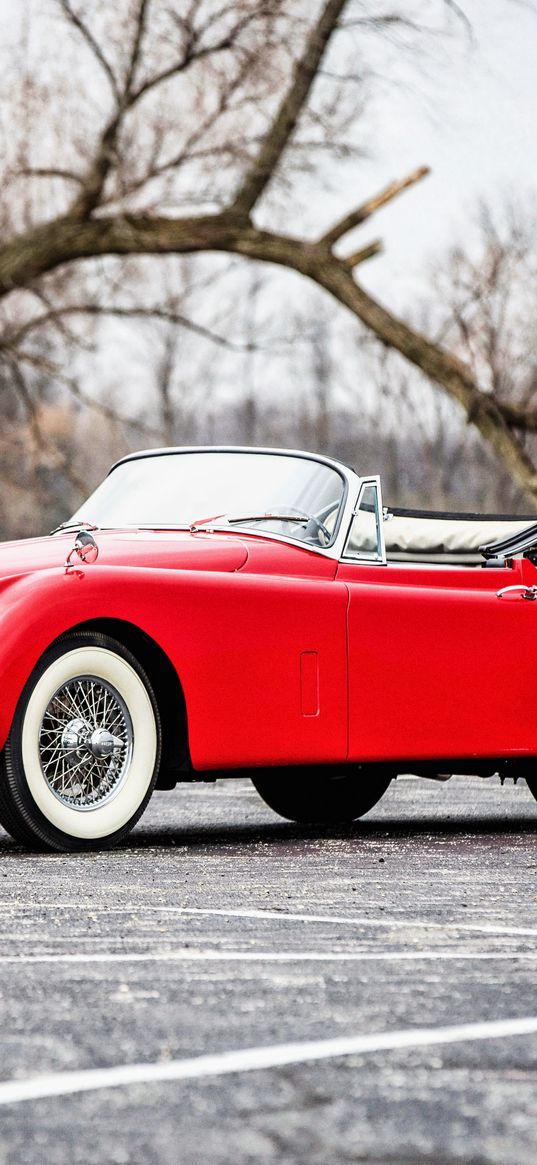 jaguar, xk150, drophead, 1961, convertible, red