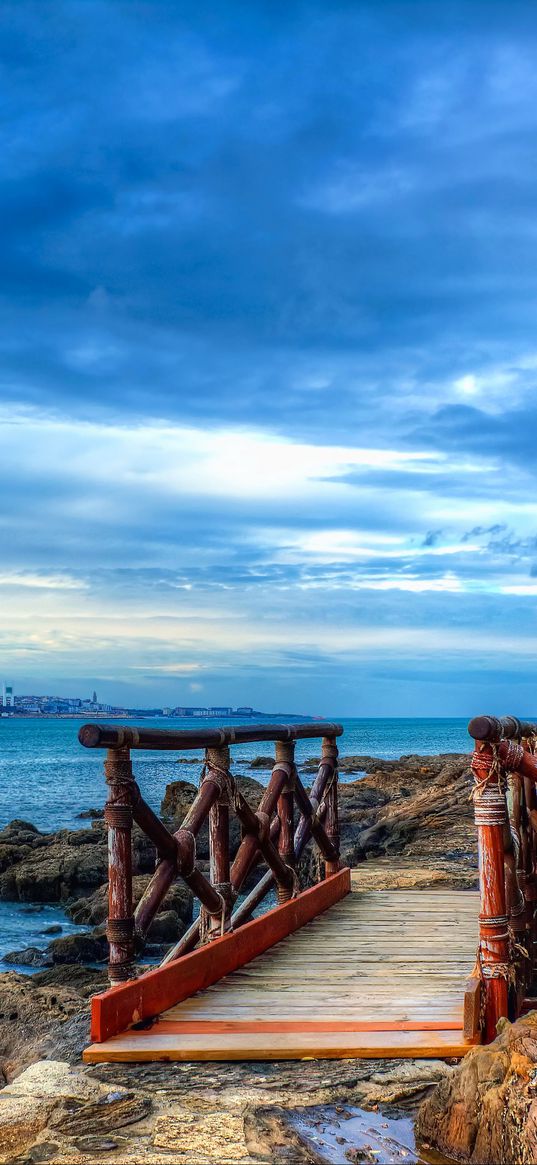 spain, bay, bridge, hdr