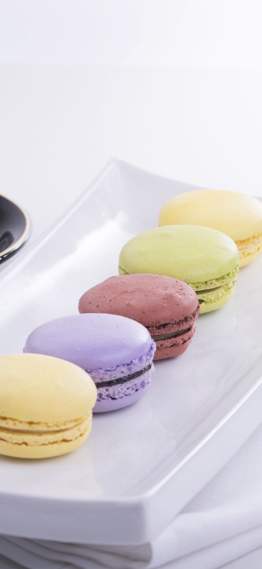 macaroons, macaron, coffee, crockery