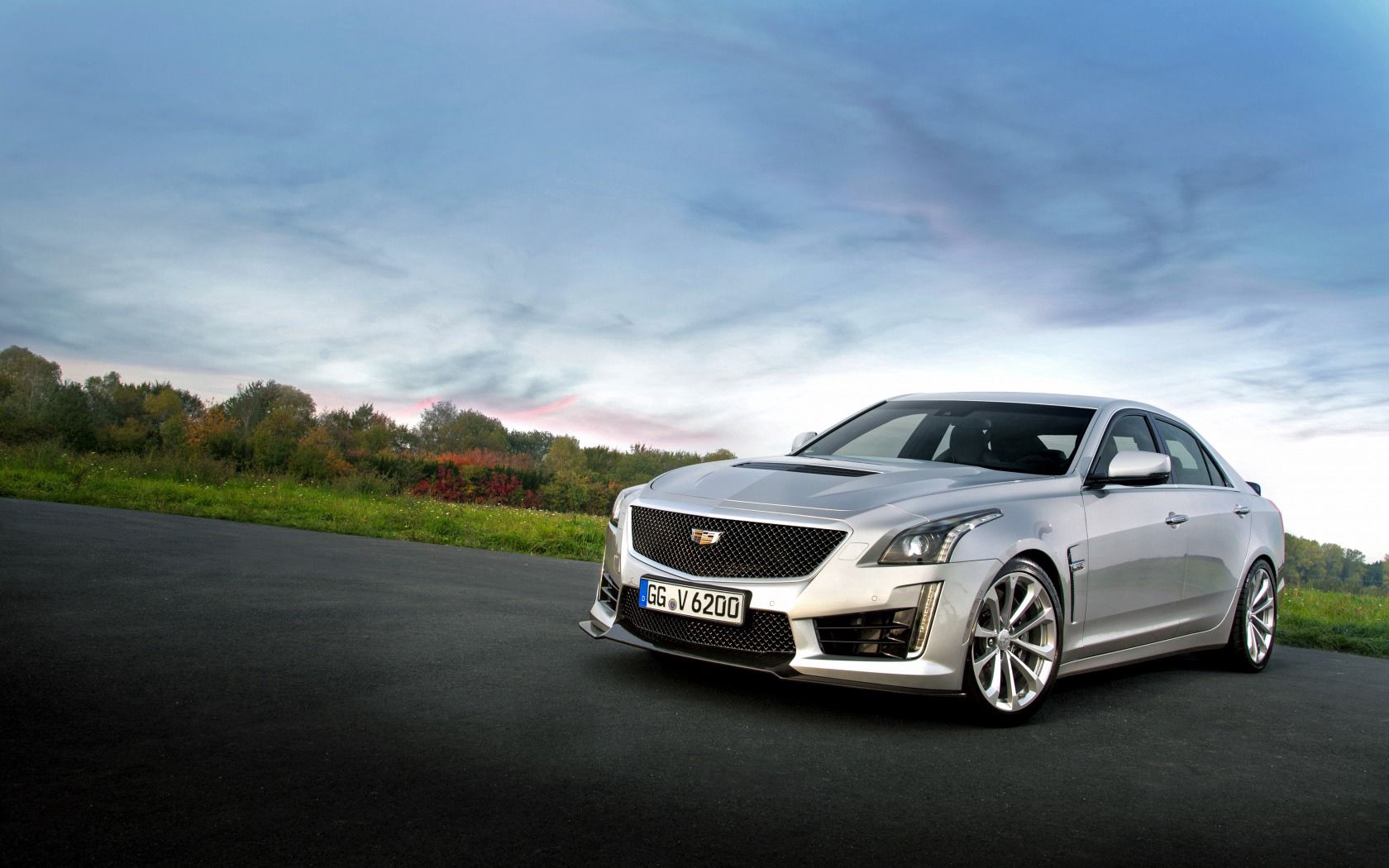 cadillac, cts, side view