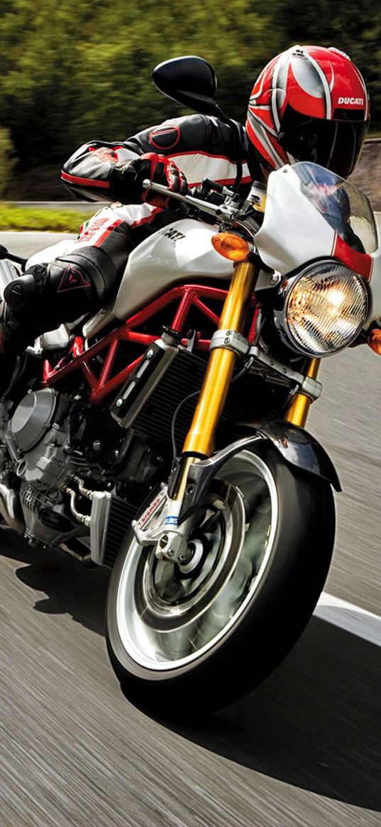 ducati, monster, s4r, rider, speed