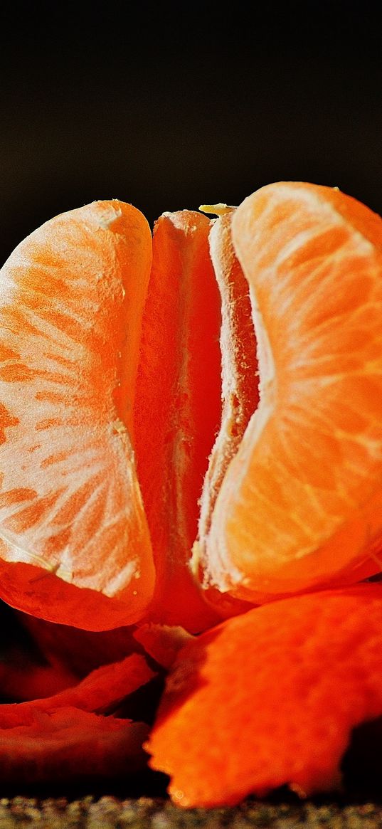 tangerines, fruit, peel