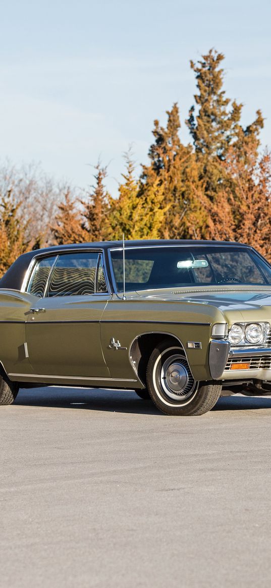 chevrolet, impala ss, 1968, coupe, side view