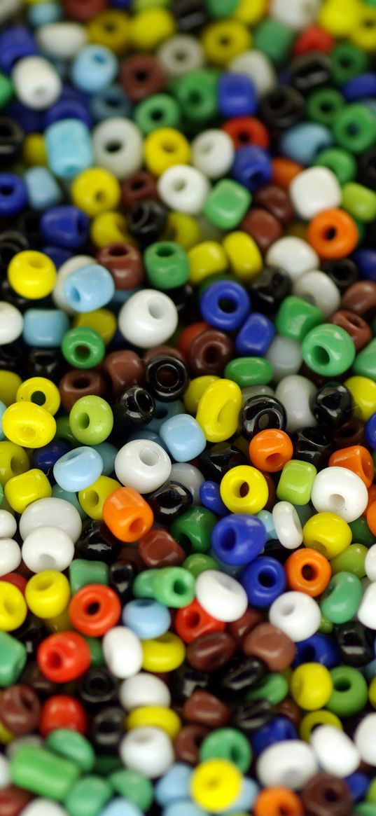 beads, colorful, lots