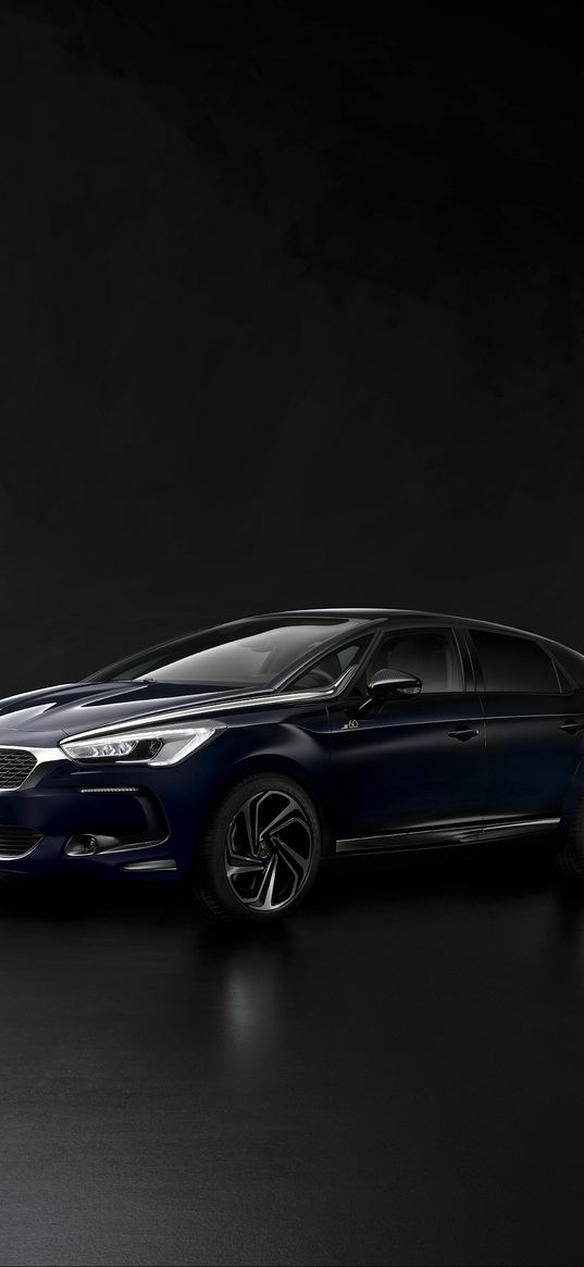 citroen, ds 5, black, side view