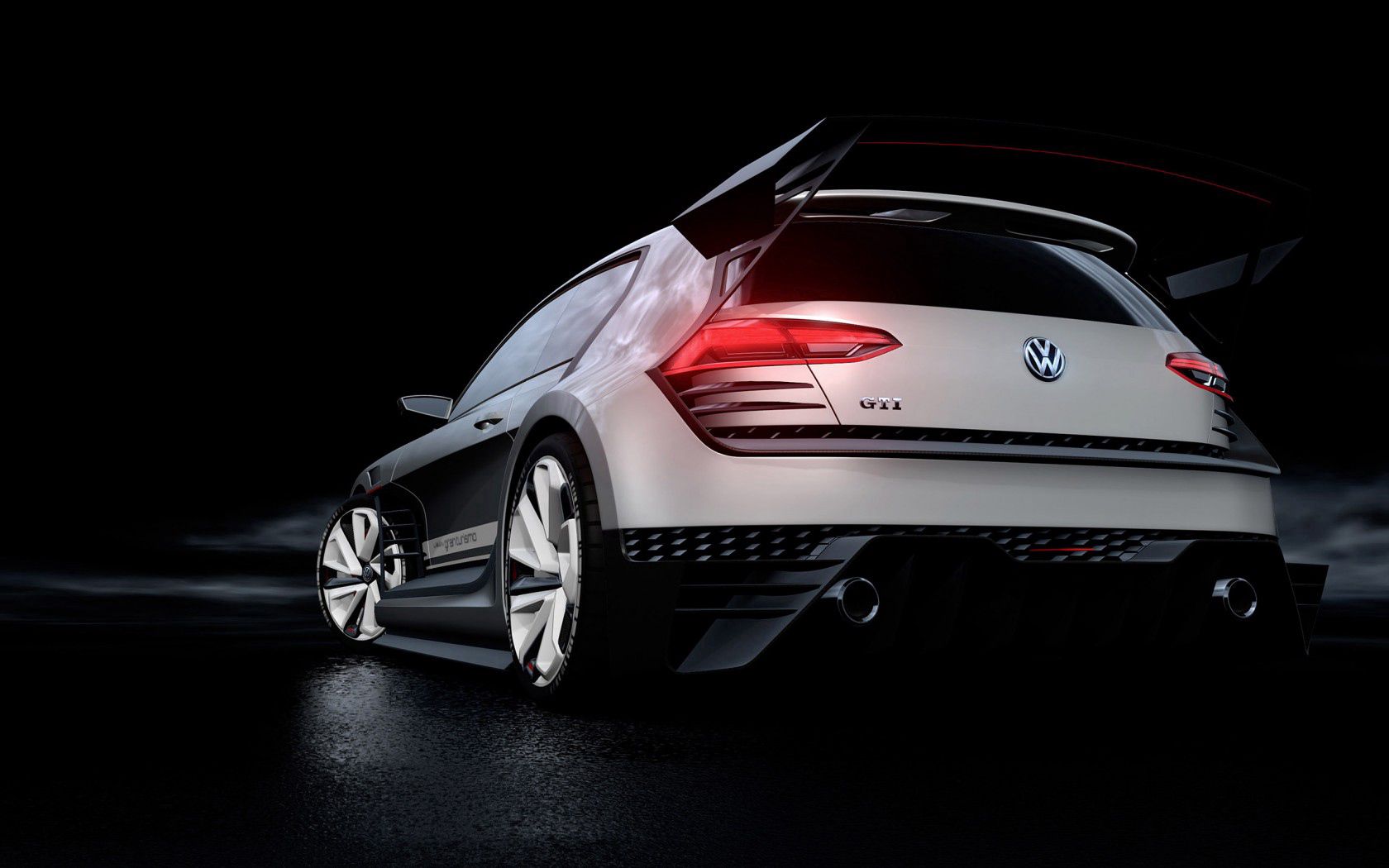 volkswagen, gti, rear view, style, concept