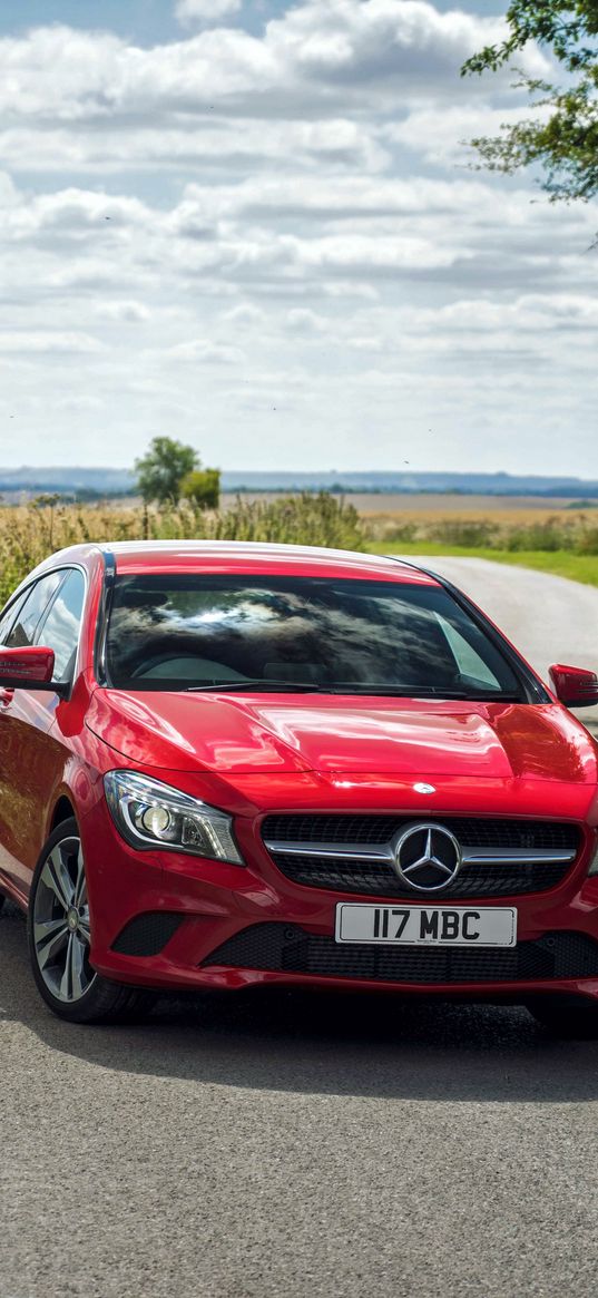 mercedes-benz, cla-class, x117, red