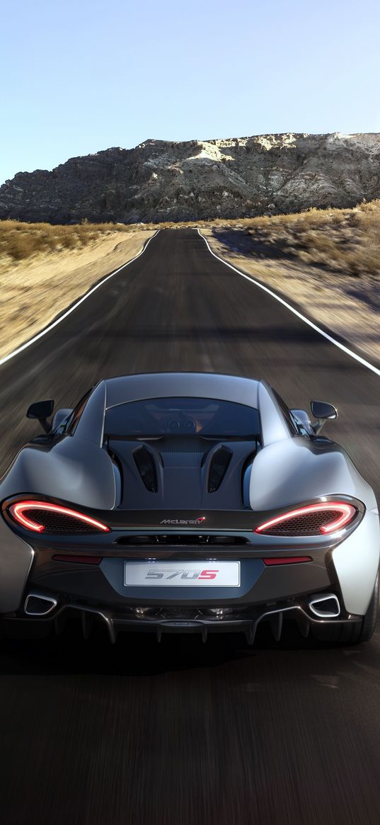 mclaren, 570s, rear view