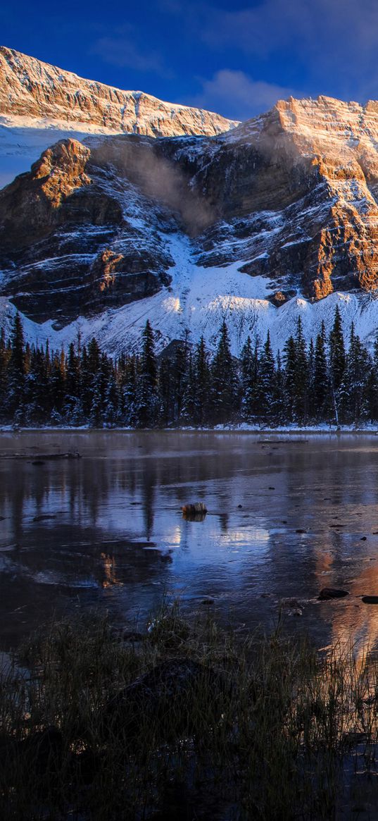 canada, banff national park, mountains, lake