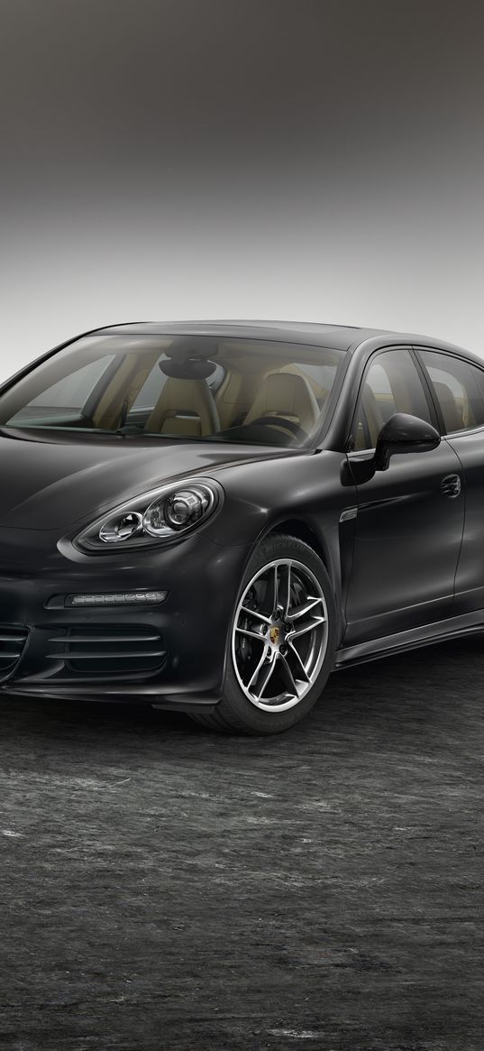 porsche, panamera, edition, 970, black, side view