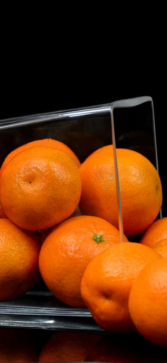 tangerines, fruit, bowl, citrus