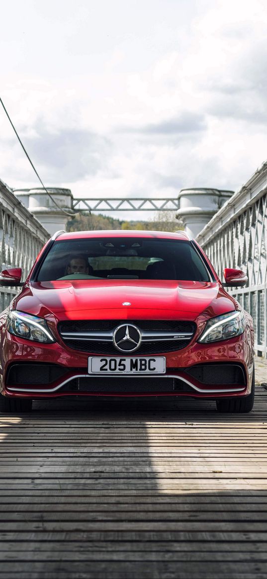 mercedes, amg, c63, estate, uk-spec, s205, red